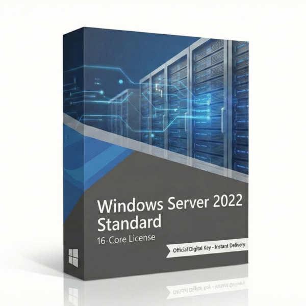 tury Windows Server 2022 Standard – 16 Core License | Lifetime Digital Key