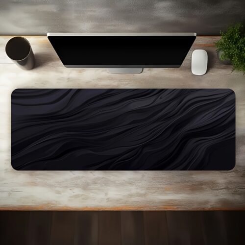 Large Esports Gaming Mouse Pad – Extra-Large Desk Mat with Premium Ripple Texture, Non-Slip Rubber Base, Washable & Stain-Resistant