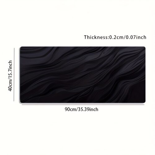 Large Esports Gaming Mouse Pad – Extra-Large Desk Mat with Premium Ripple Texture, Non-Slip Rubber Base, Washable & Stain-Resistant